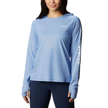 Columbia PFG Tidal Deflector, Sudaderas Con Capucha Azules Para Mujer | 268374-ZCD